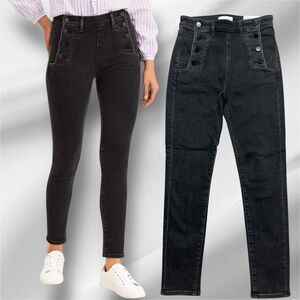 Loft Admiral High-Rise Skinny Women's Black Jeans Size 2/26